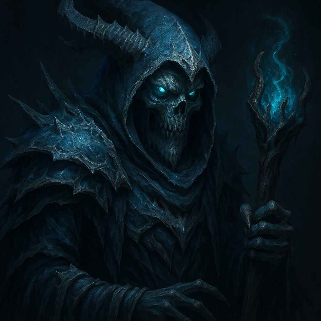 Frozen Ice Dragon Skeleton Warlock